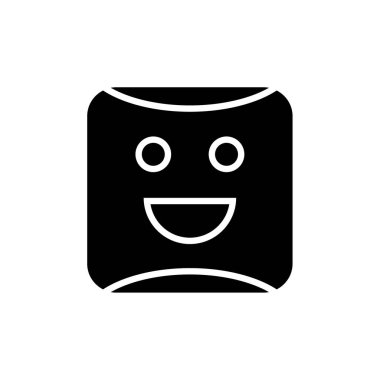 emoji, yüz ifadesi sembolü, simge simgesi, vektör illüstrasyonu
