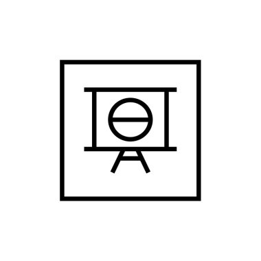 Sunum Simgesi Vektör illüstrasyonu 