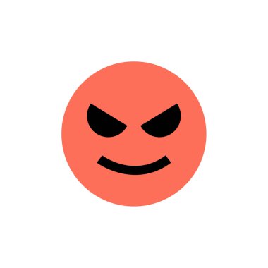 İfade simgesi, yüz ifadesi, duygu sembolü, vektör illüstrasyonu