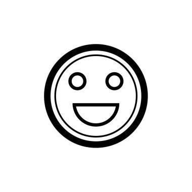 emoji, yüz ifadesi sembolü, simge simgesi, vektör illüstrasyonu