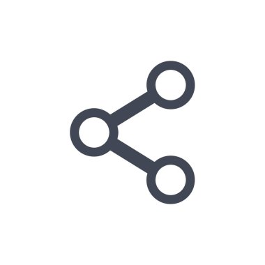 İnternet paylaşım simgesi, vektör illüstrasyonu basit tasarım