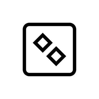 Soyut çokgen geometrik şekil simgesi, vektör illüstrasyonu