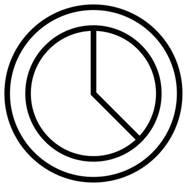 Saat. Web simgesi basit illüstrasyon