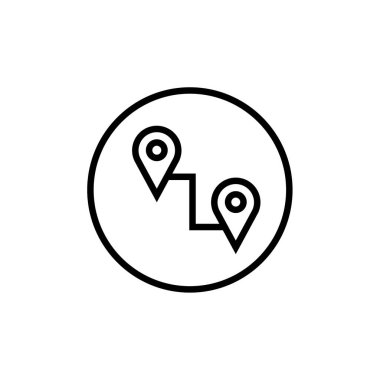 GPS ve Navigasyon simgesi, vektör illüstrasyonu      