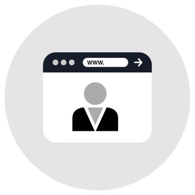 Web Geliştirme basit simgesi, vektör illüstrasyonu