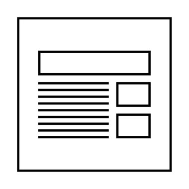 Kablolar modern simge, vektör illüstrasyonu