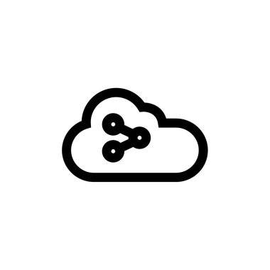 Veri İletişim simgesi, vektör illüstrasyonu 