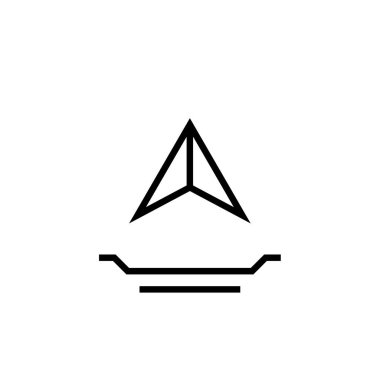 GPS ve Navigasyon simgesi, vektör illüstrasyonu      