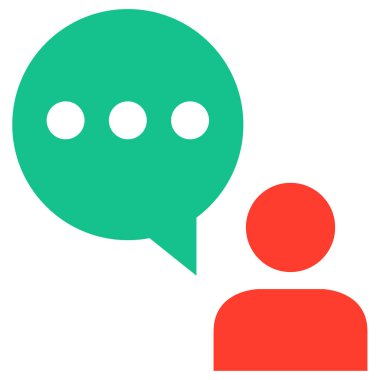 SMS ve Metin Mesajlaşması ikon vektör illüstrasyonu