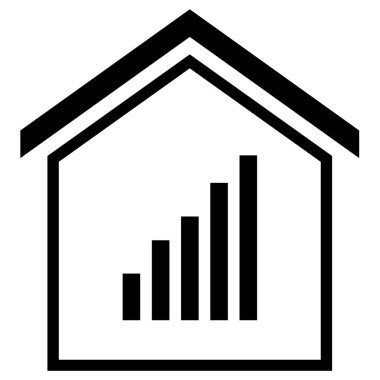 Ev. Web simgesi basit illüstrasyon