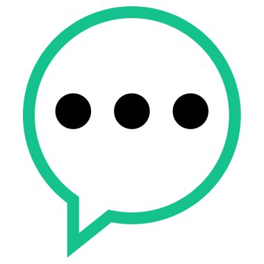 SMS ve Metin Mesajlaşması ikon vektör illüstrasyonu