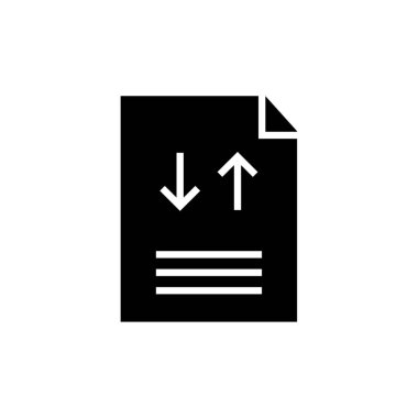 belge simgesi vektör illüstrasyonu 