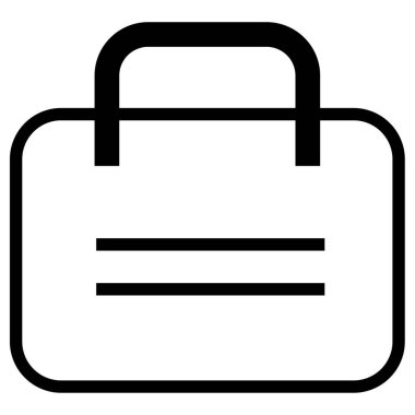 evrak çantası ikonu vektör illüstrasyonu 