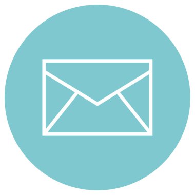 e- posta web simgesi, basit illüstrasyon