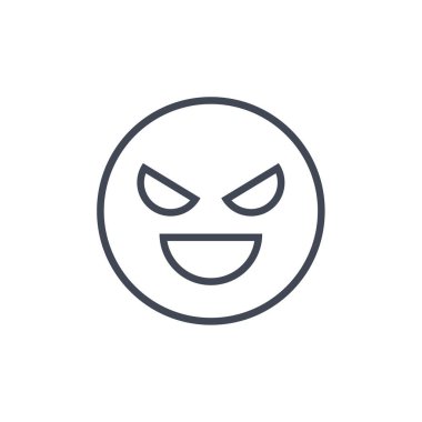 emoji, yüz ifadesi sembolü, simge simgesi, vektör illüstrasyonu
