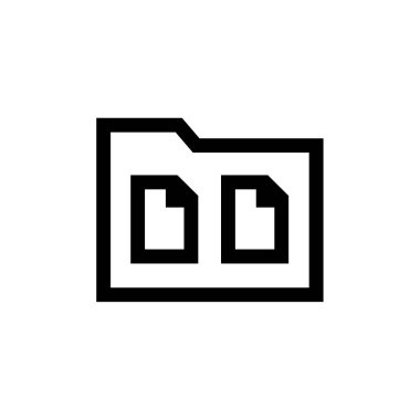 Dosya. Web simgesi basit illüstrasyon          