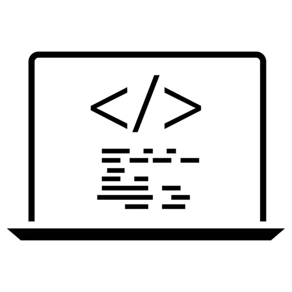 Ícone Programação Ilustração Vetorial — Vetor de Stock