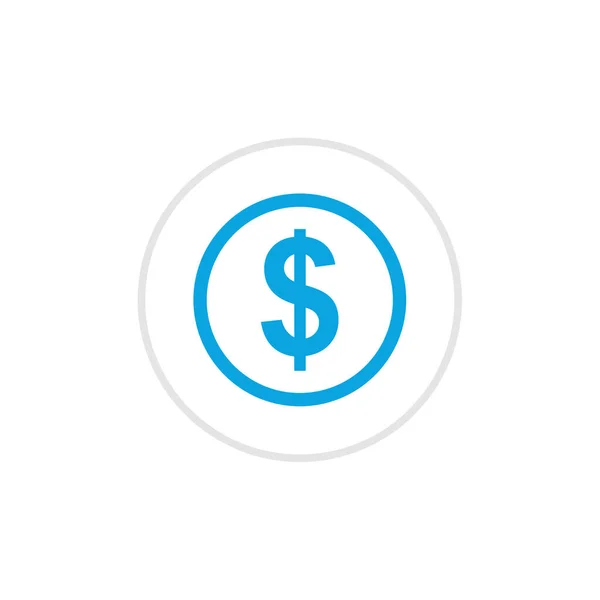 Εικονίδιο Νομίσματος Δολαρίου Διάνυσμα Απεικόνιση — Διανυσματικό Αρχείο