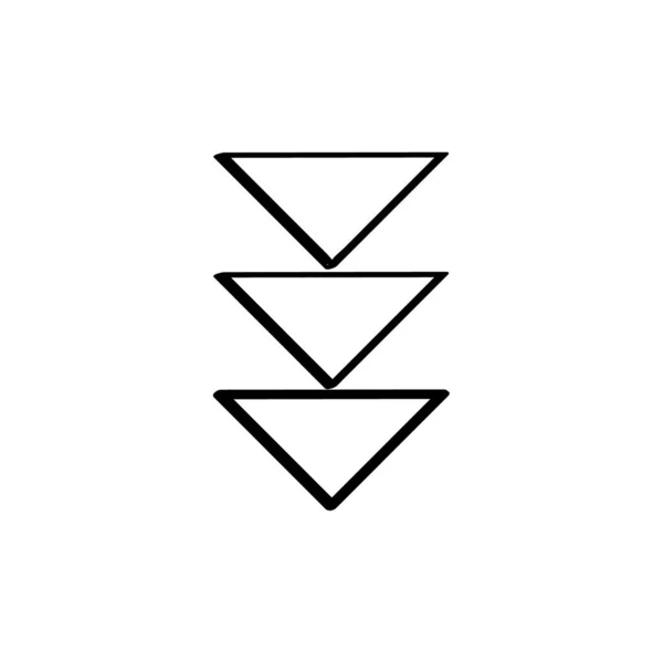 Arrows Pointers Icon Vector Illustration — Stock Vector