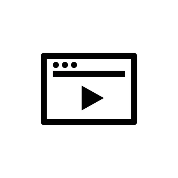 Videovektorillustration Auf Transparentem Hintergrund Symbole Höchster Qualität Thin Line Icon — Stockvektor
