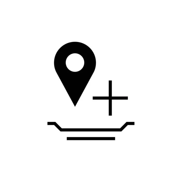 Navigationsstift Marker Einfaches Symbol Vektorabbildung — Stockvektor