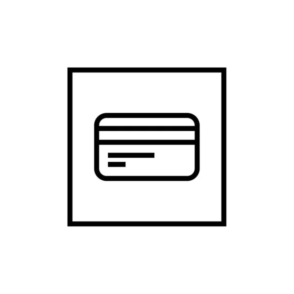 Απεικόνιση Διάνυσμα Εικονίδιο Πιστωτικής Κάρτας — Διανυσματικό Αρχείο