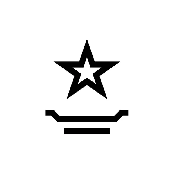 Ilustración Vectorial Del Icono Estrella — Archivo Imágenes Vectoriales
