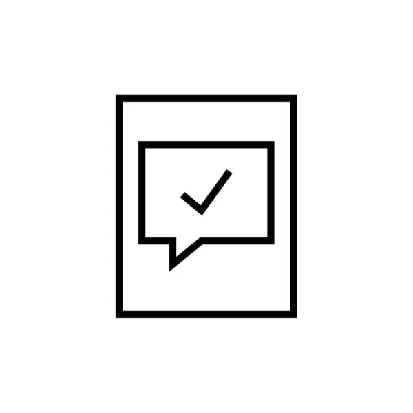 白い背景に隔離されたチャットアイコンベクトル テキストメッセージ記号 — ストックベクタ