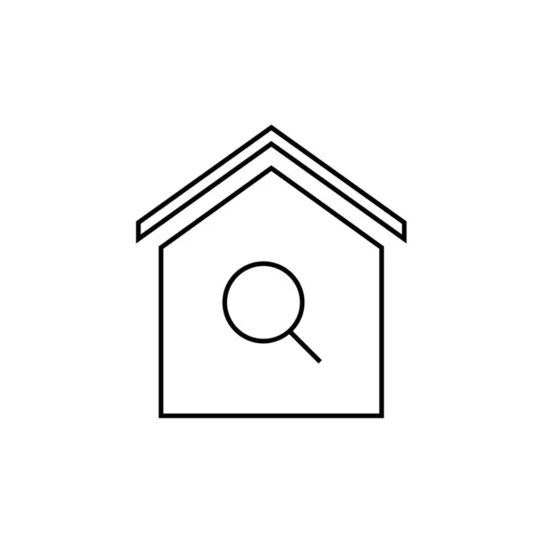 Icône Immobilière Illustration Vectorielle — Image vectorielle