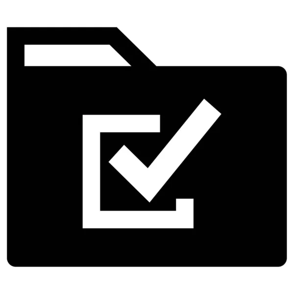 Folder Archive Web Icon Simple Illustration — Stock Vector