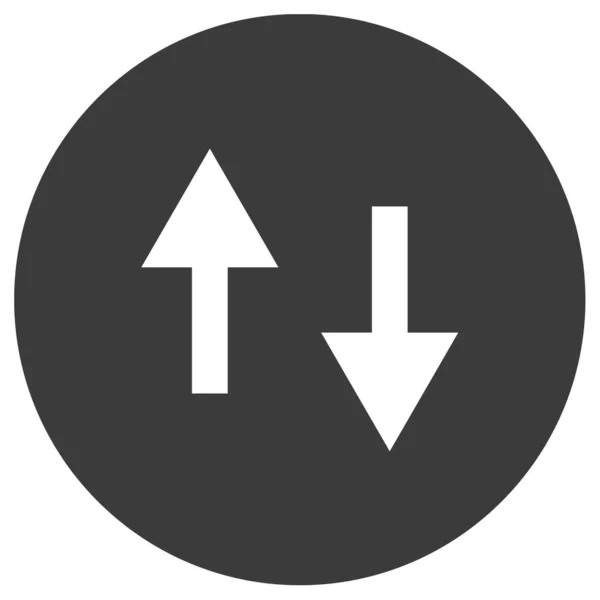 Verbinden Nach Unten Symbol Vektor Abbildung — Stockvektor