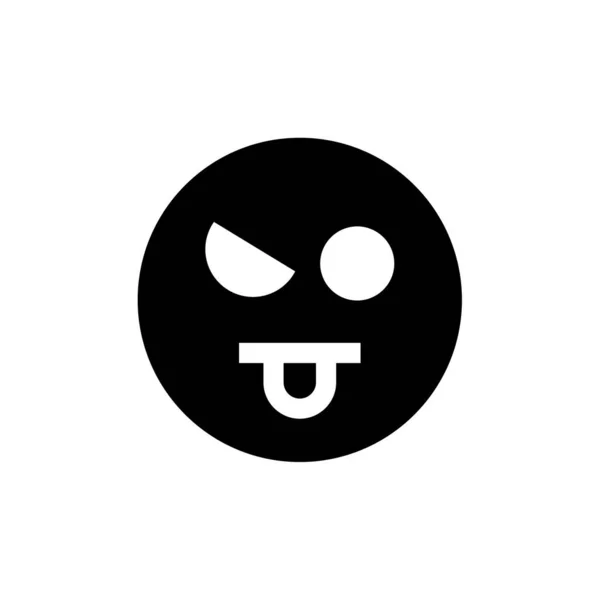 Εικονίδιο Emoji Έκφραση Προσώπου Σύμβολο Συναισθήματος Διανυσματική Απεικόνιση — Διανυσματικό Αρχείο