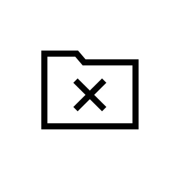 Delete Web Button Remove Icon Template — Stock Vector