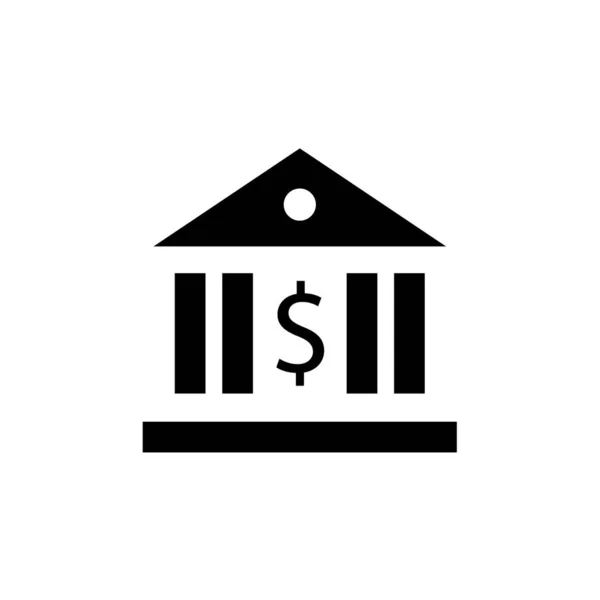 Иконка Построения Векторного Банка Простая Иллюстрация — стоковый вектор