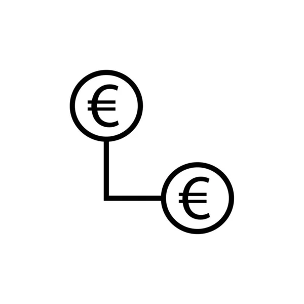 Geldwechsel Symbol Vektor Illustration — Stockvektor