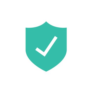 kalkan vektör illüstrasyon tasarımını kontrol et 