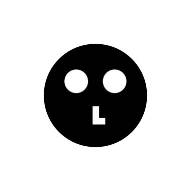 İfade simgesi, yüz ifadesi, duygu sembolü, vektör illüstrasyonu