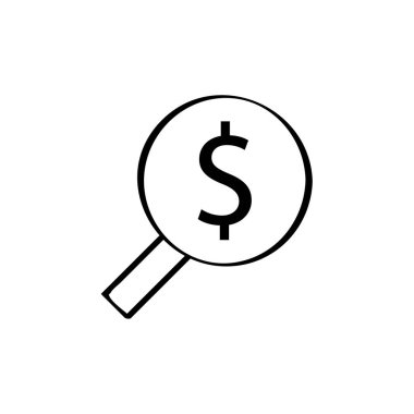 Arama simgesi vektör illüstrasyonu 