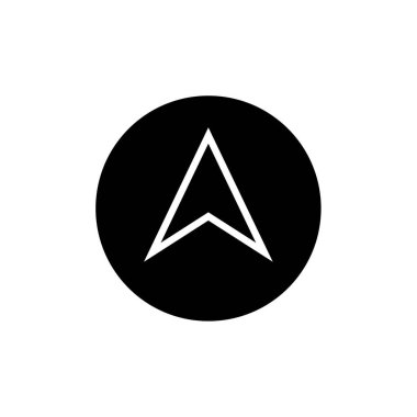 ok, web basit simgesi illüstrasyonu