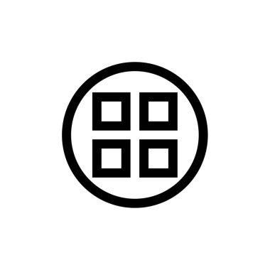 Soyut çokgen geometrik simge, vektör illüstrasyonu 