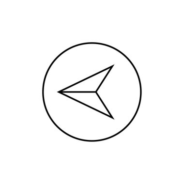 ok, web basit simgesi illüstrasyonu