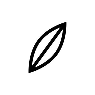 Yaprak ikonu vektör illüstrasyonu 