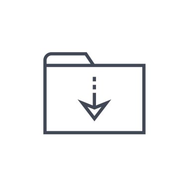 Dosya. Web simgesi basit illüstrasyon          