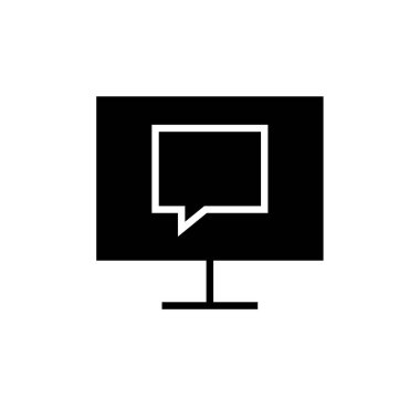 SMS & Metin Mesajlaşması ikon vektör çizimi