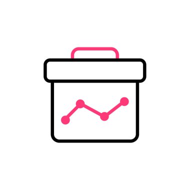 Profesyonel evrak çantasının vektör çizimi 