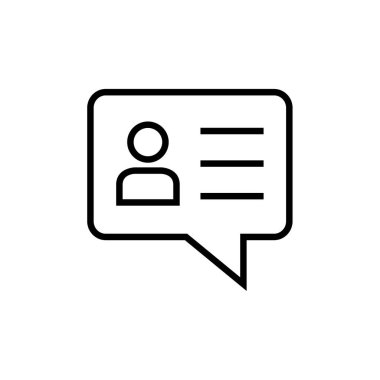 Konuş. Web simgesi basit illüstrasyon    