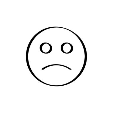 İfade simgesi, yüz ifadesi, duygu sembolü, vektör illüstrasyonu