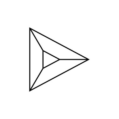 ok, web basit simgesi illüstrasyonu