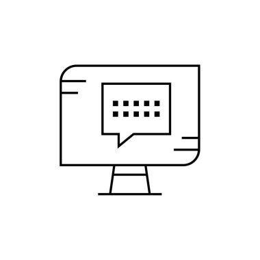 SMS & Metin Mesajlaşması ikon vektör çizimi