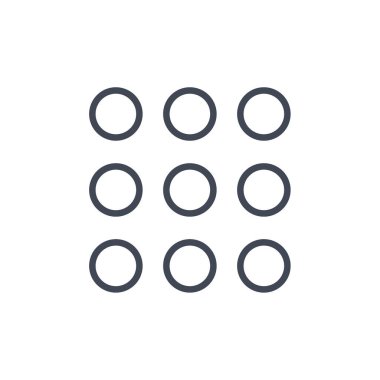 soyut noktalar çember logo tasarım vektörü 